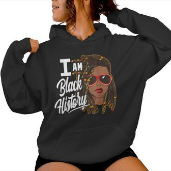 I Am Black History Locs Girl Loc'd African American Women Hoodie - Monsterry UK