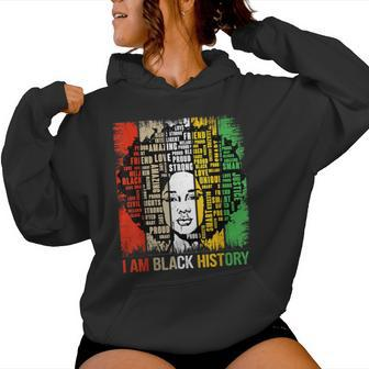 I Am Black History Month Girls Black Queen Melanin Women Hoodie - Seseable
