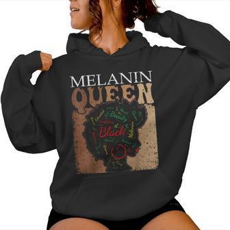 Black History T For Melanin Queen African Hair Women Hoodie - Monsterry UK