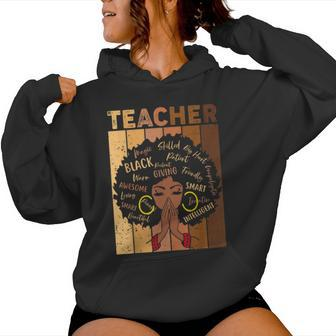 Black History Teacher African American Women Women Hoodie - Thegiftio UK