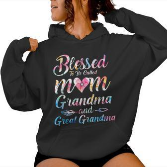 Blessed To Be Called Mom Grandma Great Grandma Mother's Day Women Hoodie | Mazezy DE