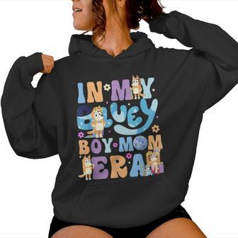 In My Blue Dog Boy Mom Era Front Women Hoodie - Monsterry UK