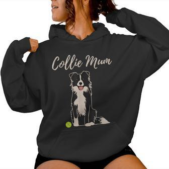 Border Collie Mum Merch For Cute Border Collie Dog Mum Women Hoodie - Seseable