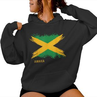 Boy Girl And Country Flag Of Jamaica Women Hoodie - Seseable