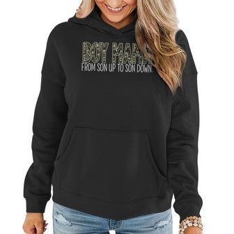 Boy Mama From Son Up To Son Down Camouflage Mother's Day Women Hoodie - Monsterry