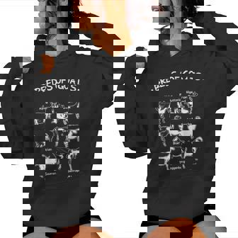 Breeds Of Goats Farmer Goat Women Hoodie - Monsterry