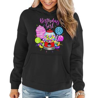Candy Machine Birthday Girl Sweet Candyland Matching Family Women Hoodie - Monsterry AU