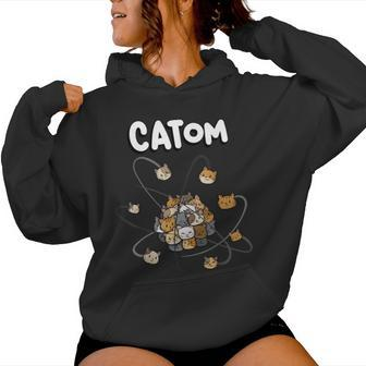Catom Science Teacher Chemistry Lover Physics School Cat Women Hoodie - Monsterry UK
