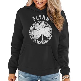 Celtic Theme Flynn Irish Family Name Women Hoodie - Seseable