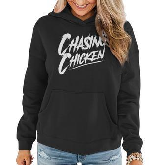 Chasing Chicken Rap Get Money Chasing Chicken Retro Women Hoodie - Monsterry
