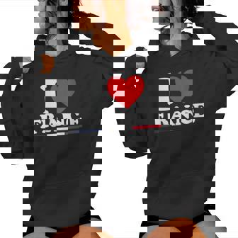 Chemise Française Humoristique I Love France 2024 Sweat à capuche femme - Cadeauxyz