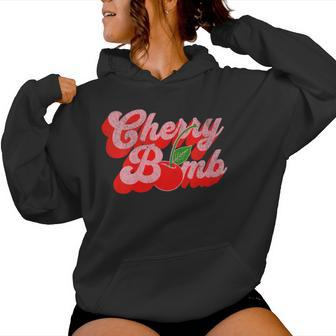 Cherry Bomb Retro 70S Vintage Style Cute Women Hoodie - Monsterry AU