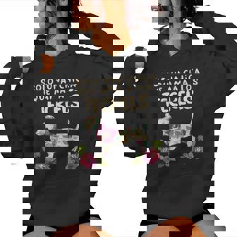 Chica Amor Teckel Perro Floral Lindo Dachshund Regalo Sudadera con capucha para mujer - Regaloses