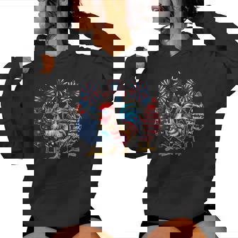 Chicken 4Th Of July Chicken-Lover American Usa Flag Women Hoodie - Thegiftio