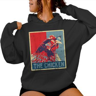 The Chicken Poster Vintage Country Farm Animal Farmer Women Hoodie - Monsterry CA