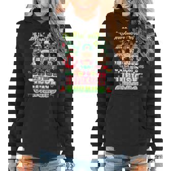 Chillin With My Infusion Gnomies Nurse Christmas Gnomes Xmas Women Hoodie | Mazezy