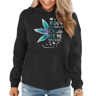 Christian Verse Religious Spanish Wife Mom Her Women Hoodie - Monsterry