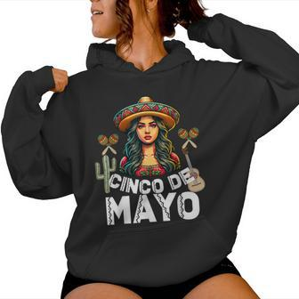 Cinco De Mayo Girl Mexican Fiesta 5 De Mayo For Girl Women Hoodie - Thegiftio UK