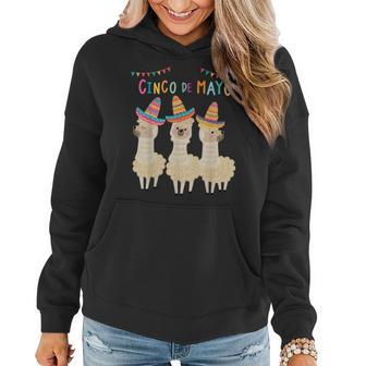 Cinco De Mayo Llama Fiesta Ultimate Party Vibe May 5Th Women Hoodie - Monsterry AU