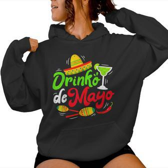 Cinco Drinko De Mayo Drinking Tequila Margarita Women Hoodie | Mazezy UK