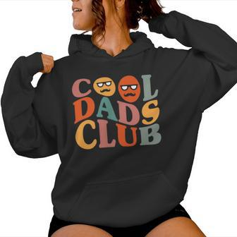Cool Dads Club Dad Father's Day Retro Groovy Pocket Women Hoodie - Seseable