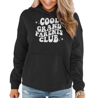 Cool Grandparent Club Vintage Grandpa Grandma Family Women Hoodie - Monsterry DE