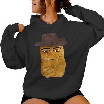 Cowboy Chicken Nugget Meme Women Hoodie - Thegiftio UK