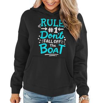 Cruise Rule 1 Don't Fall Off The Boat Women Hoodie - Thegiftio UK