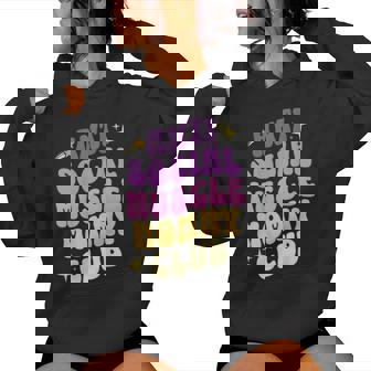 Cubierta Para Bomba De Bomba Antisocial Muscle Mommy Club Groovy Sudadera con capucha para mujer - Regaloses