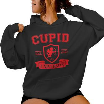 Cupid University Valentine's Day Graphic Women Hoodie - Monsterry AU
