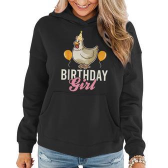 Cute Chicken Birthday Girl Women Hoodie - Monsterry