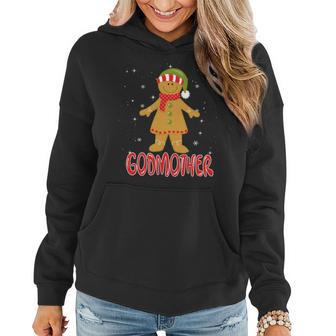 Cute Gingerbread Godmother Christmas Cookie Pajama Family Women Hoodie | Mazezy