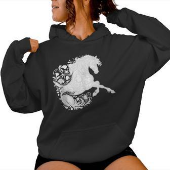 Cute Horse Day Horse Racing Fascinator Hat Sin Mangas Sudadera con capucha para mujer - Regaloses