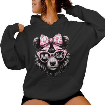 Cute Mama Bear Face Sunglasses Mom Mommy Mother’S Day Women Hoodie | Mazezy DE