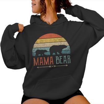 Cute Mama Bear Vintage Mother's Day Retro Mom Women Hoodie - Thegiftio UK