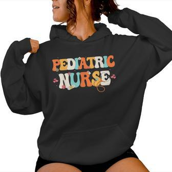 Cute Pediatric Nurse Apparel For Peds Nurse Pediatric Nurse Women Hoodie - Thegiftio UK
