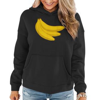 Cute Three Bananas T Banana Print Women Hoodie - Monsterry