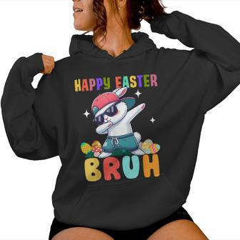 Dabbing Bunny Easter Bruh Boy Girl Kid Women Hoodie | Mazezy UK