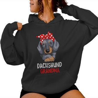 Dachshund Grandma Weenie Dog Lover Weiner Dog Women Hoodie - Thegiftio UK