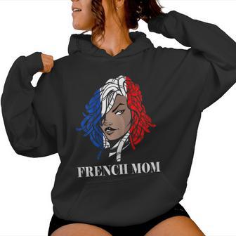 Damen Französische Wurzeln Mama Frankreich Flagge Pierced Woman Dreadlocks Frankreich Kapuzenpullover für Damen - Geschenkecke