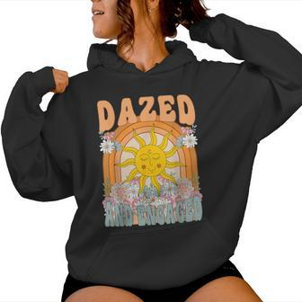 Dazed And Engaged Wildflower Bachelorette Party Matching Women Hoodie - Seseable