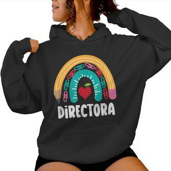 Directora Boho Rainbow For Spanish Latina Directora Women Hoodie - Monsterry AU