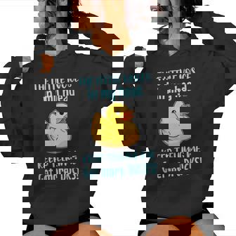 Ducks Rubber Duck And Duckling Get More Women Hoodie - Thegiftio
