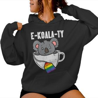 Ekoalaty Rainbow Tea Gay Pride Equality Lgbt Animal Women Hoodie - Monsterry CA