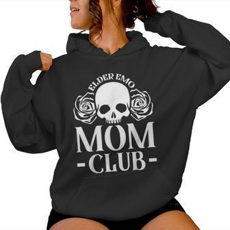 Elder Emo Mom Club Emo Lifestyle Emo Music Goth Subculture Women Hoodie - Monsterry