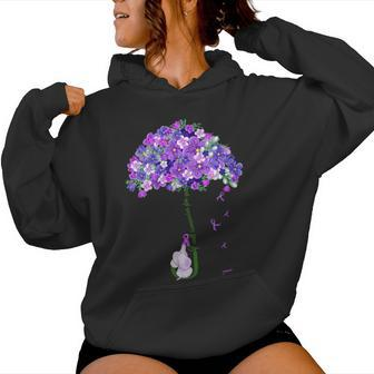 Elephant I Will Remember For You Sunflower Alzheimer Women Hoodie - Monsterry AU
