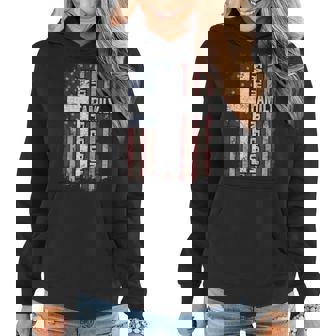 Faith Family Freedom Christian Vintage Usa Flag On Back Women Hoodie - Monsterry