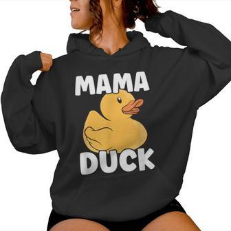 Farming Cute Bird Mom Duck Lover Mama Duck Women Hoodie - Monsterry