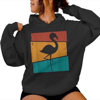 Flamencos Retro I Flamenco Rosa I Flamingo Arte I Flamenco Sudadera con capucha para mujer - Regaloses