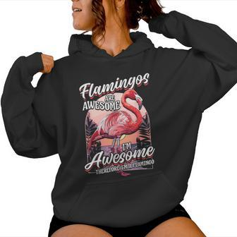 Flamingo Girls Boys Flamingos Are Awesome Women Hoodie - Monsterry